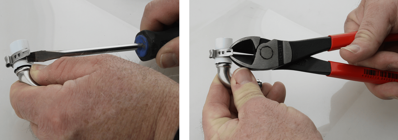 How to Remove a PEX Stainless Steel Pinch Clamp